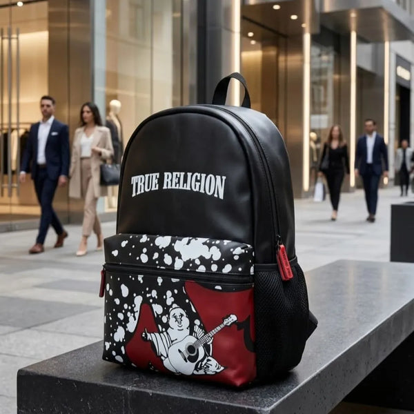 Morral True Religion Negro y Rojo