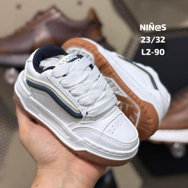 Zapatilla Niños Vans Blanco Clasico