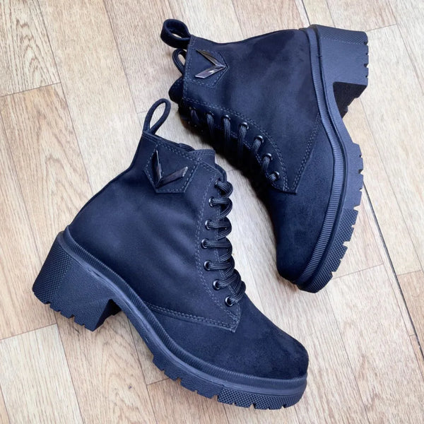 Botin Para Dama Negro Gamusa