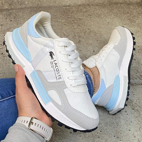 Zapatilla Lacoste Mujer Azul Claro
