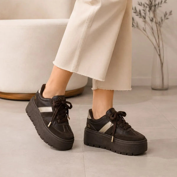 Zapatilla Plataforma TX Dama Cafe