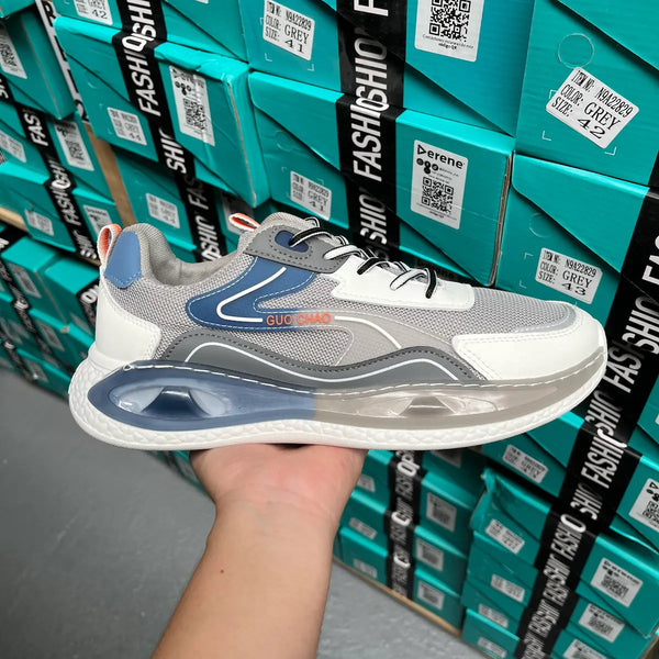 Zapatilla Importada  Gris & Azul Navy Bergen
