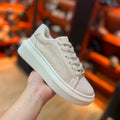 Zapatilla Plana Dama Beige