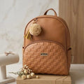 Morral Casual Dama Pompon Camel