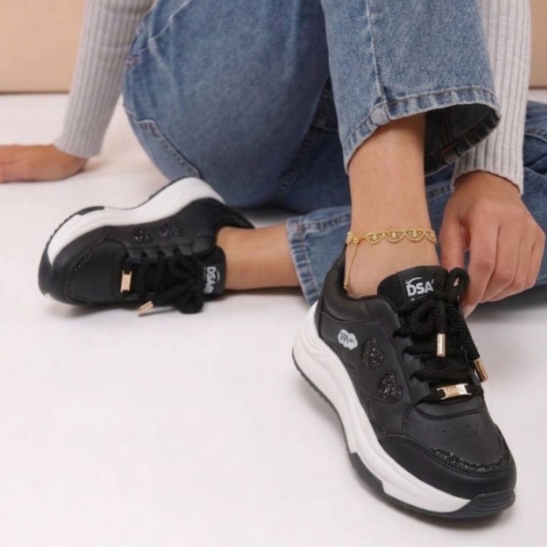 Zapatilla DSA Negro y Blanco