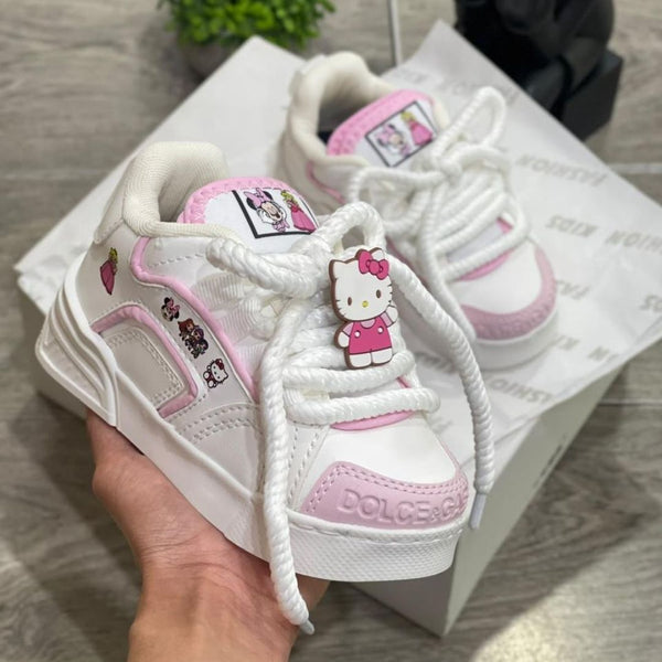 Zapatilla Niña Dolce y Gabbana Blanco y Rosa Hello Kitty
