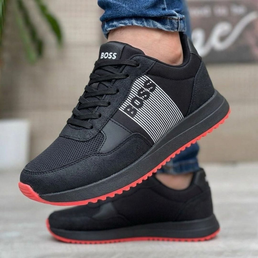 Zapatilla Hugo Boss Negro y Neon