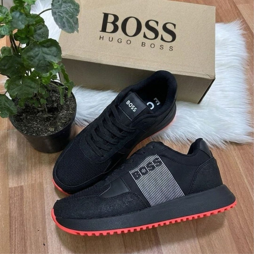 Zapatilla Hugo Boss Negro y Neon
