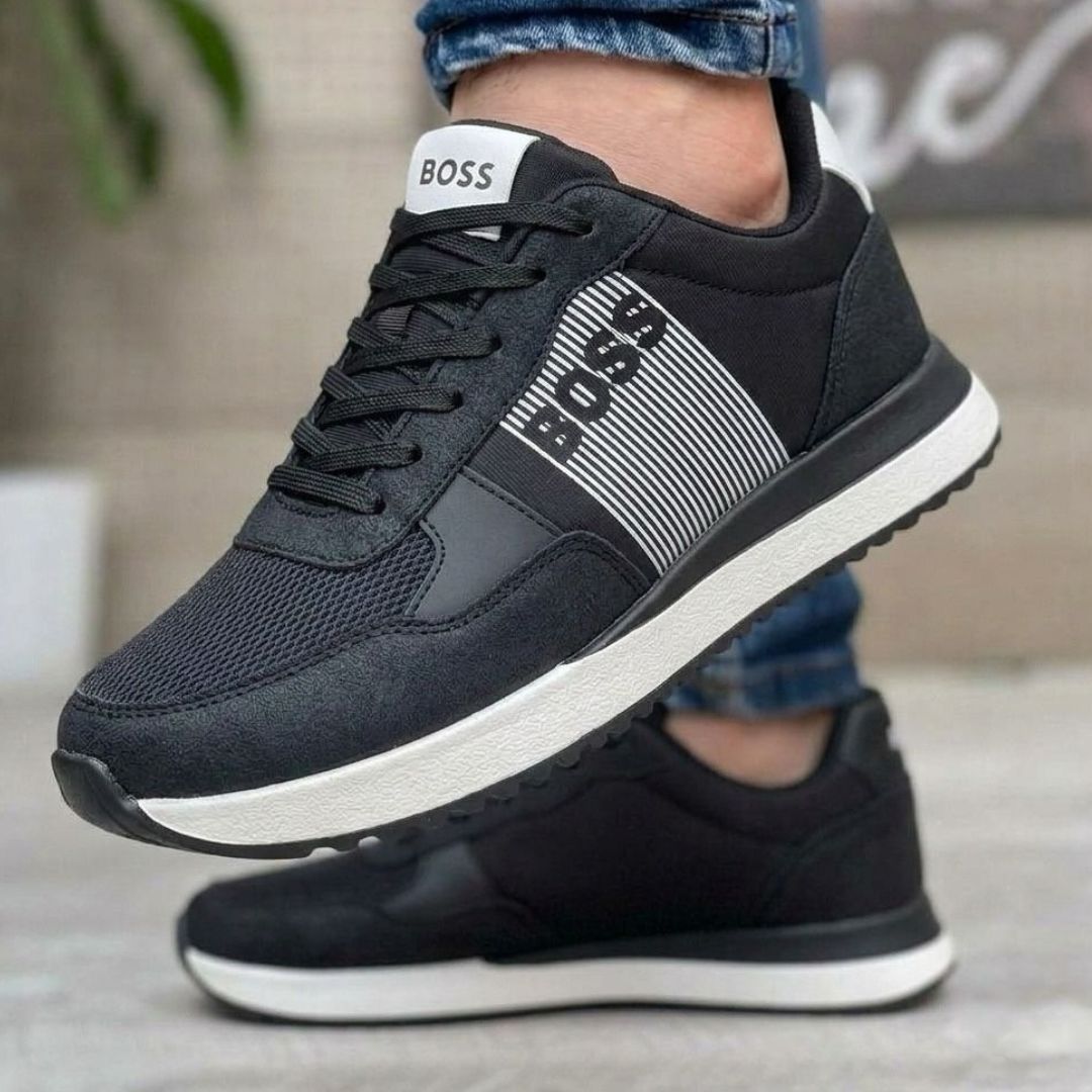 Zapatilla Hugo Boss Negro y Blanco