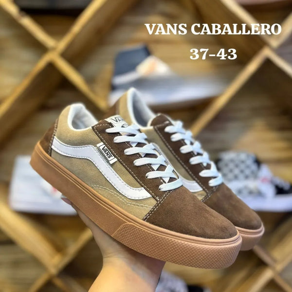 Zapatilla Vans Plano Cafe y Beige