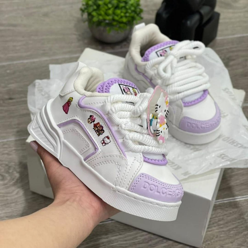 Zapatilla Niña Dolce y Gabbana Blanco y Morado Hello Kitty