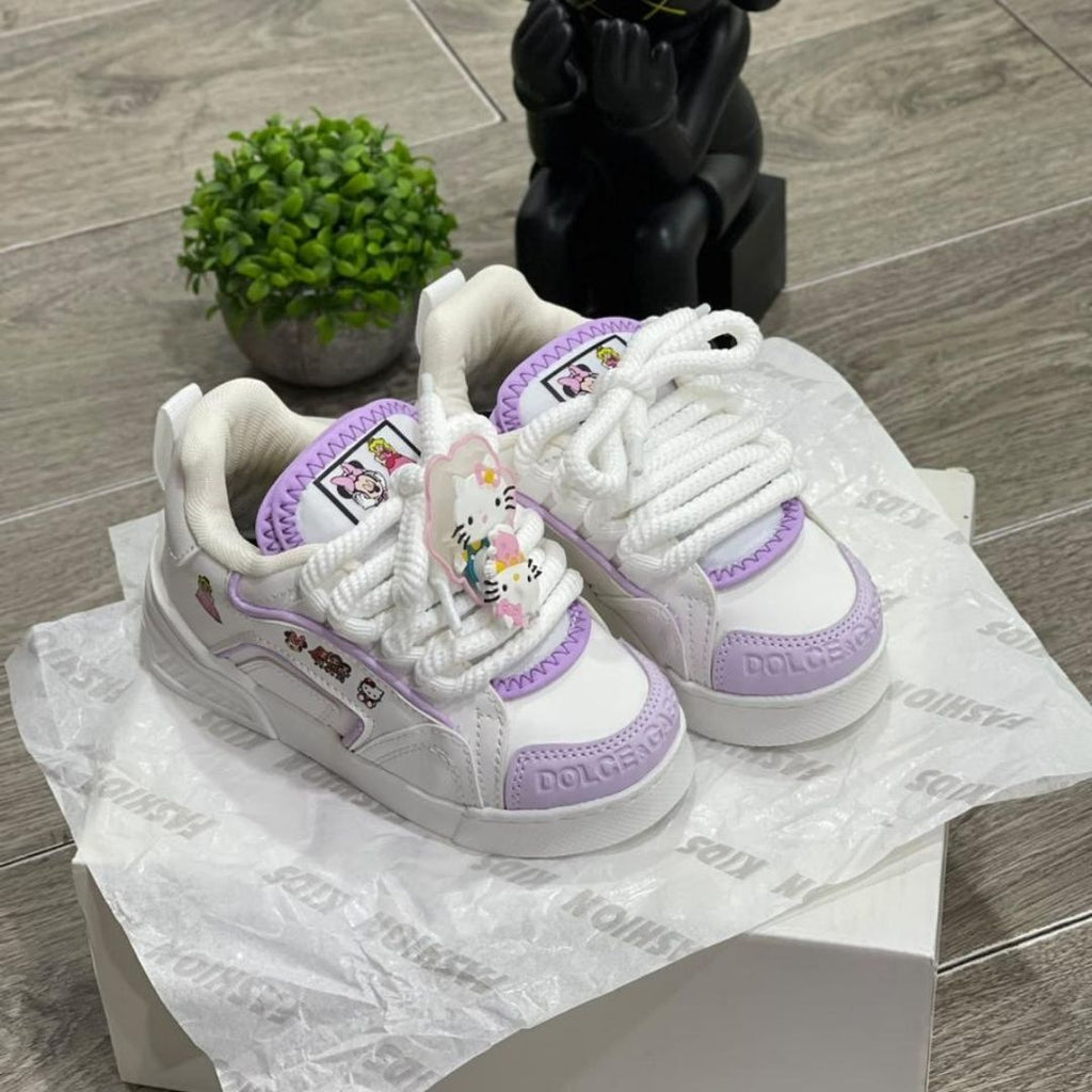 Zapatilla Niña Dolce y Gabbana Blanco y Morado Hello Kitty