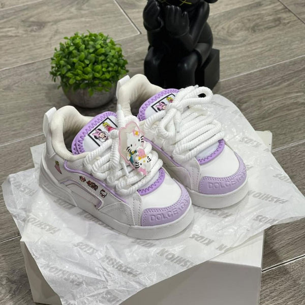 Zapatilla Niña Dolce y Gabbana Blanco y Morado Hello Kitty