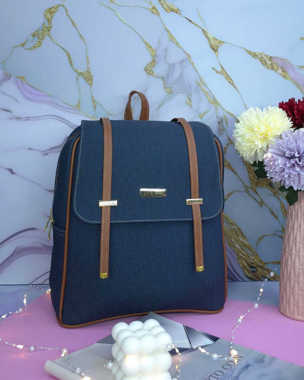 Morral Fashion Azul y Cafe