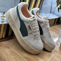 Zapatilla Puma Gris Verde y Beige