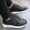 Zapatilla Velez Texturizada Negra