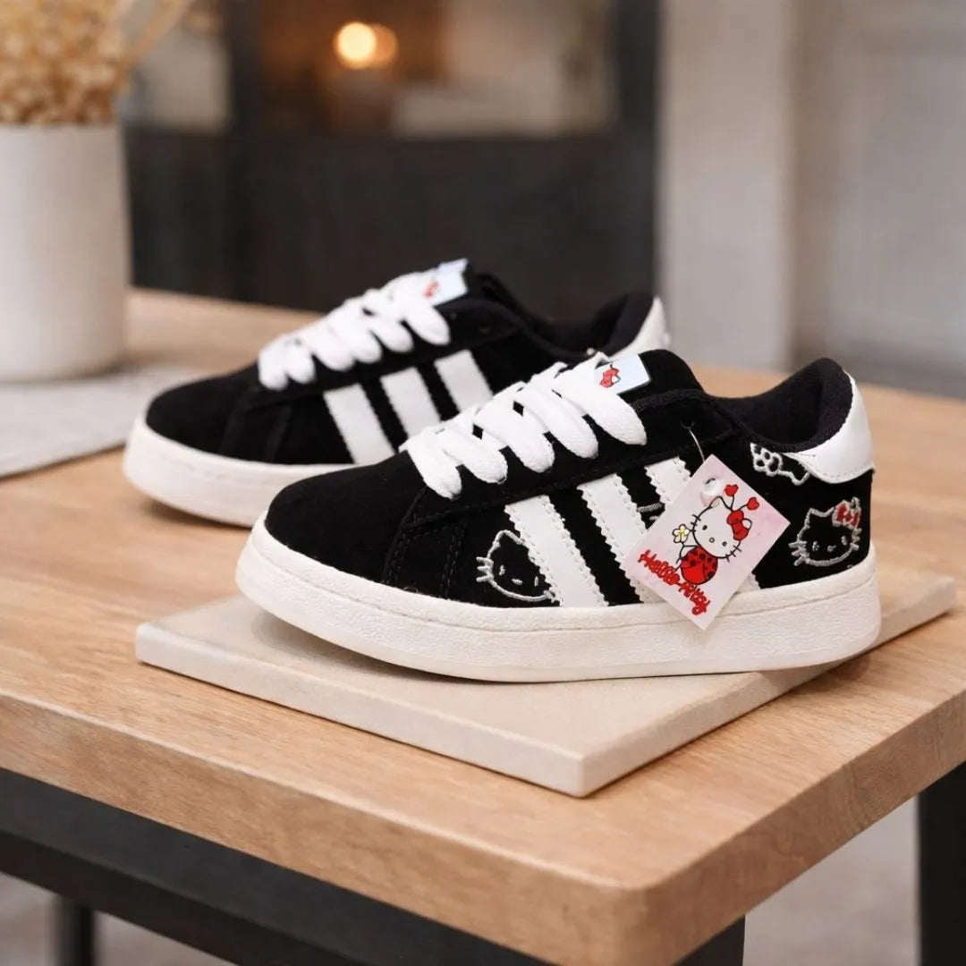 Zapatilla Campus Hello Kitty Negro