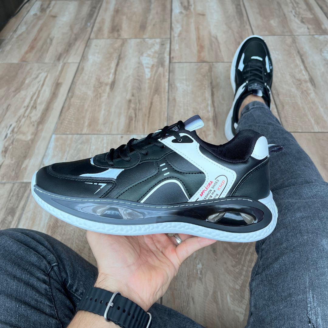 Zapatilla Importada Faded Negro y Blanco Edimburgo