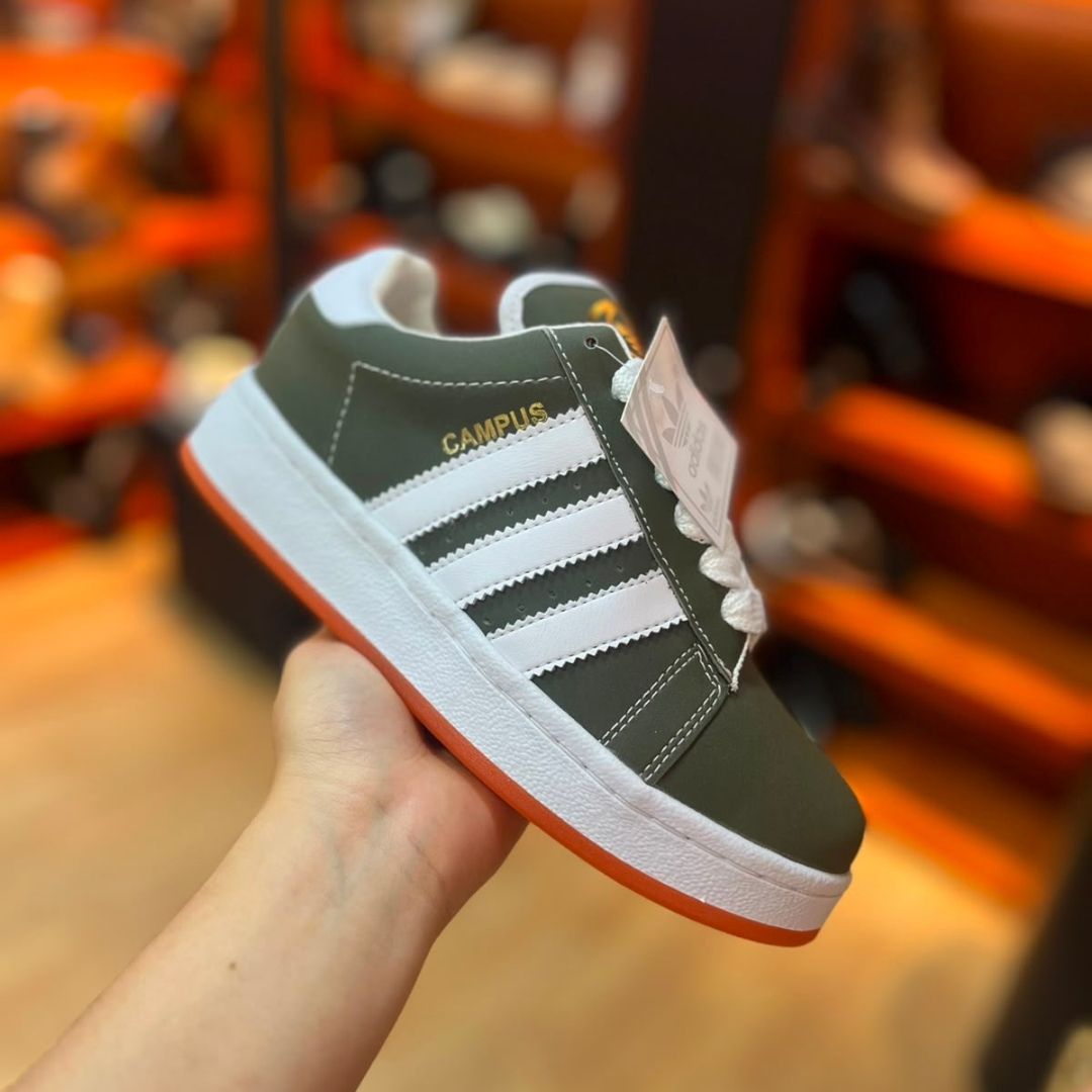 Tenis Adidas Campus Verde y Blanco