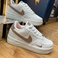 Zapatilla Nike Force one Blanco y Terracora