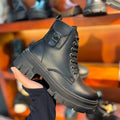 Botin Negro Total con Hebilla