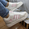 Zapatilla Adidas Forum Blanco Gris y Rosa