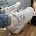 Zapatilla Adidas Forum Blanco y Rosa