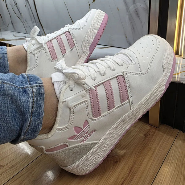 Zapatilla Adidas Forum Blanco y Rosa