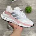 Zapatilla Adidas Super Blanco Rosa y Gris