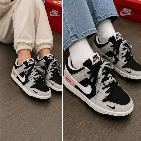 Zapatilla Nike Sb Gris y Negro