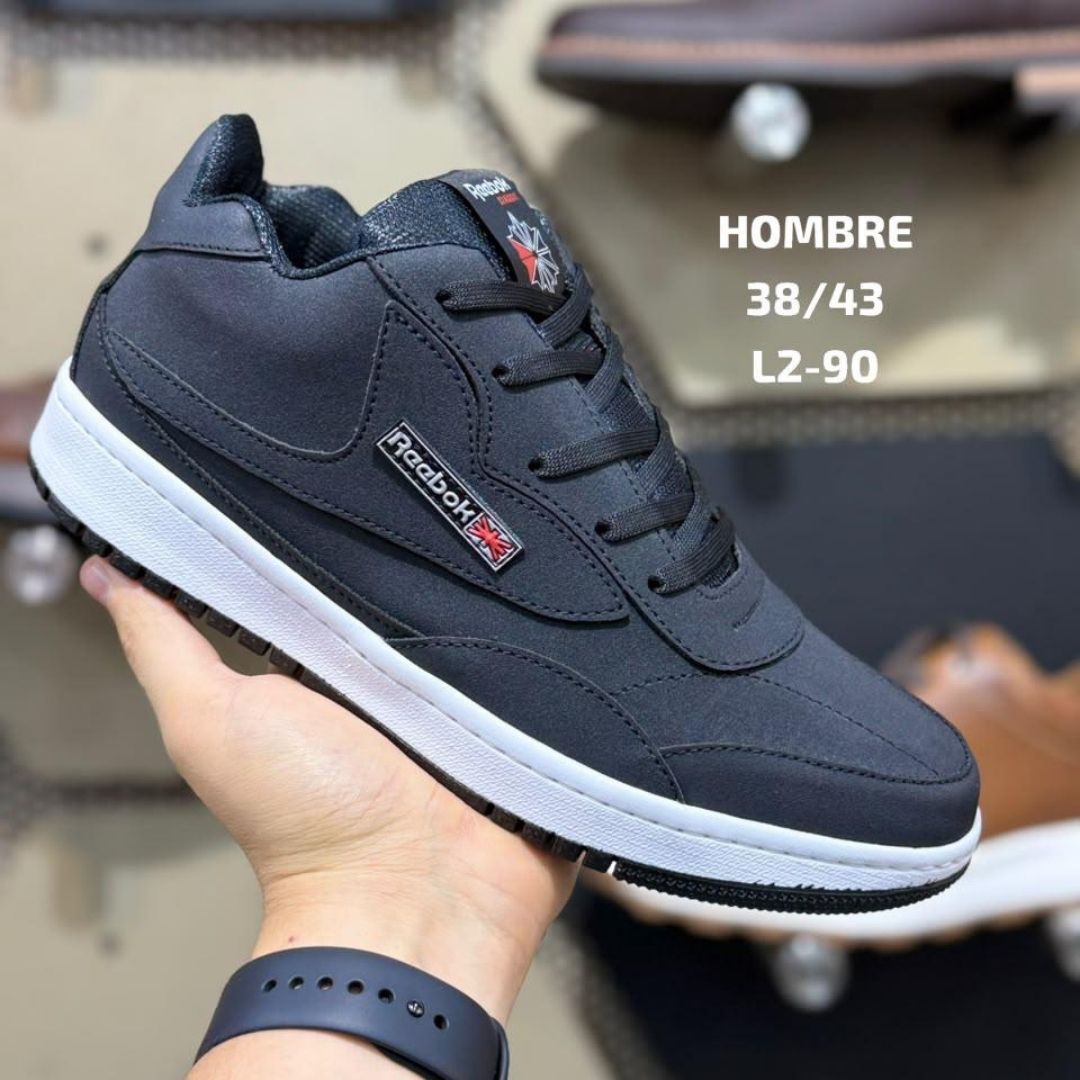 Zapatilla Reebok Oscuro y Blanco