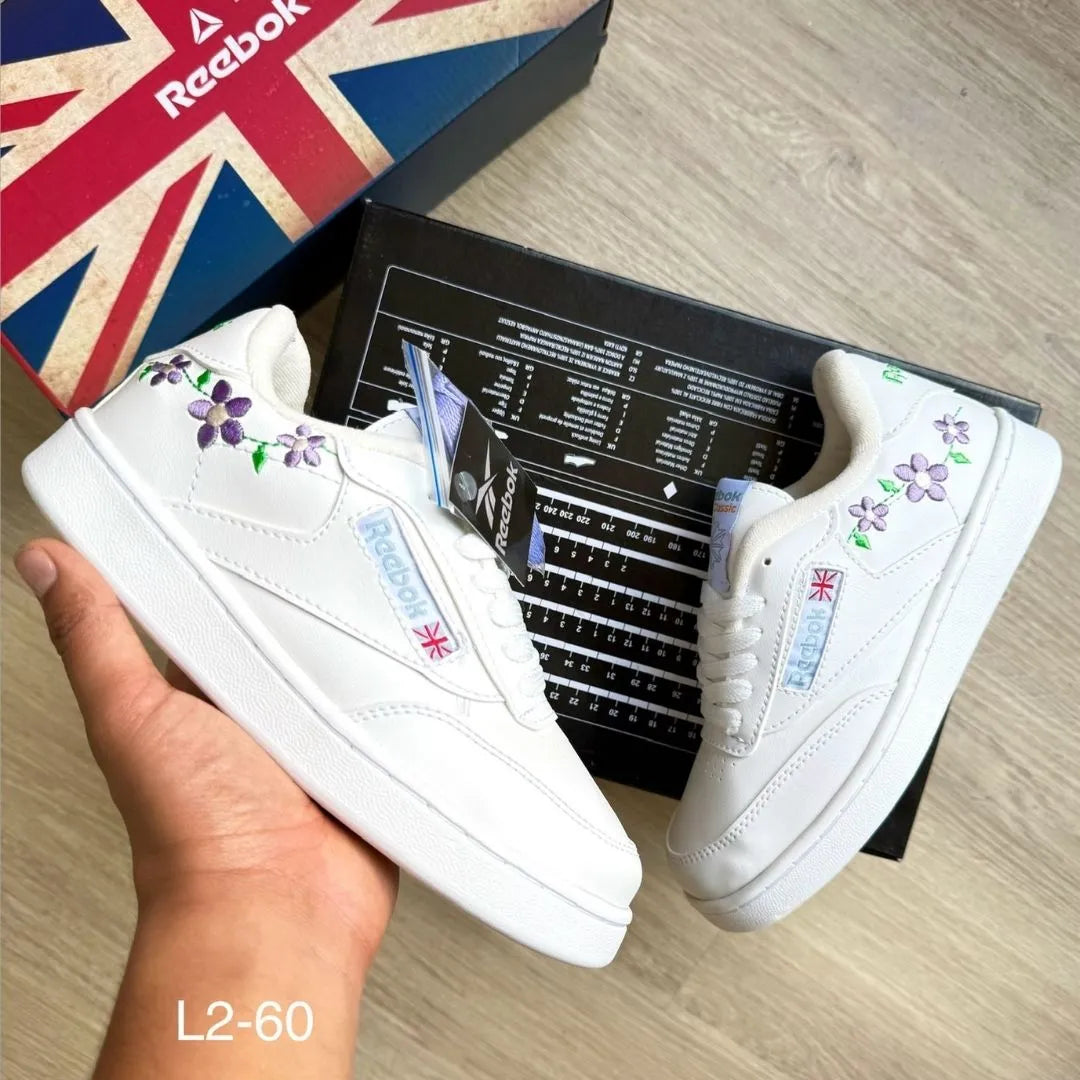 Zapatilla Deportivas Reebok Blanco Floral Mora