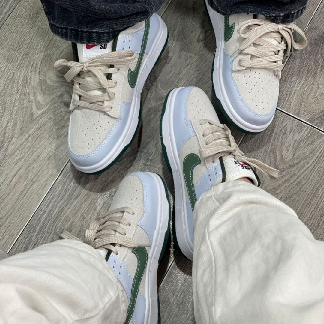 Tenis Nike SB Unisex Gris Verde y Azul