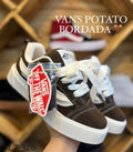 Tenis Potato Unisex Cafe y Blanco
