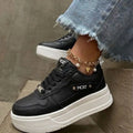 Zapatilla Most Plataforma Negro y Blanco