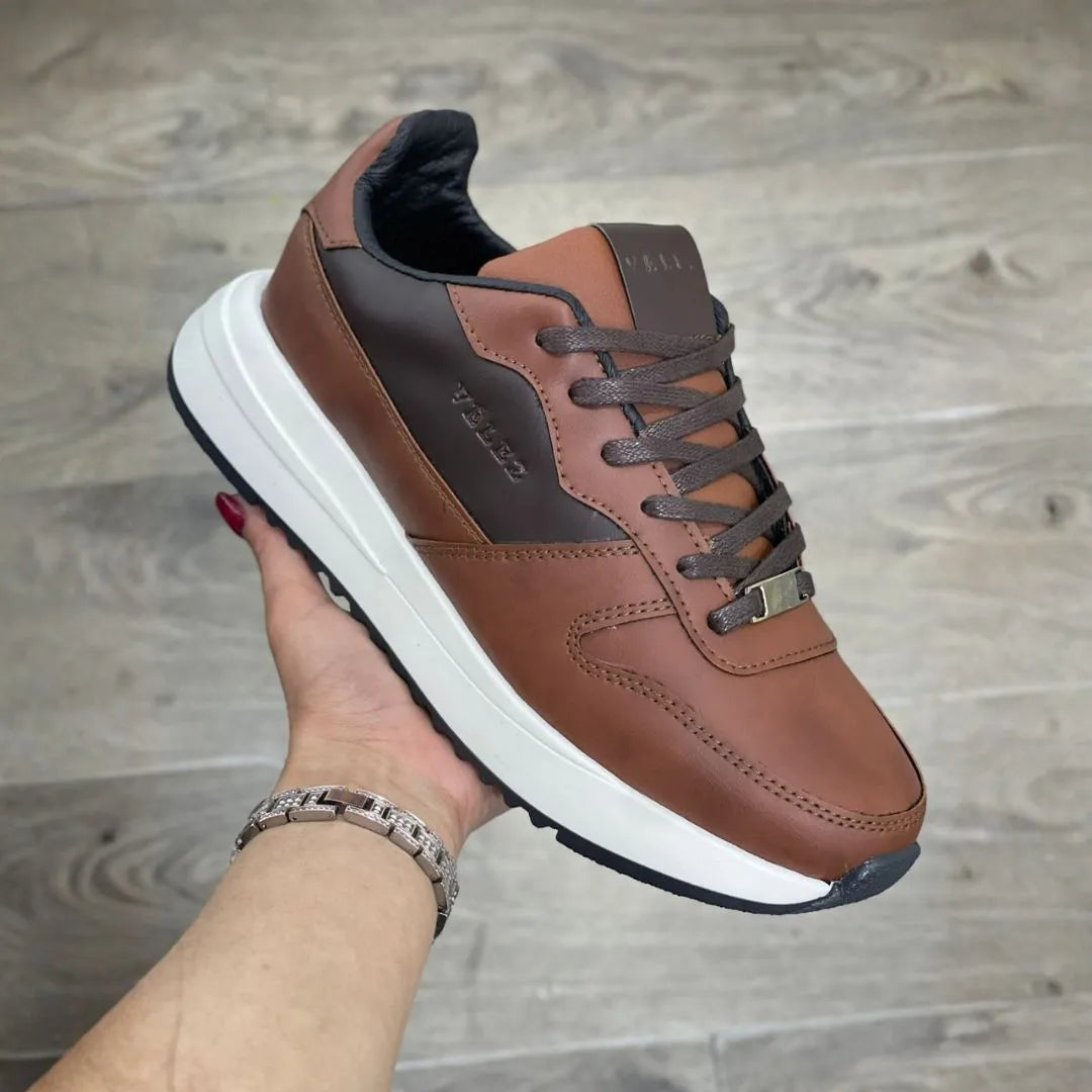 Zapatilla Formal Velez Cafe Claro