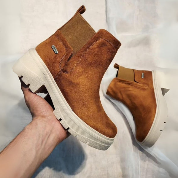 Botin Para Dama Cafe Camel