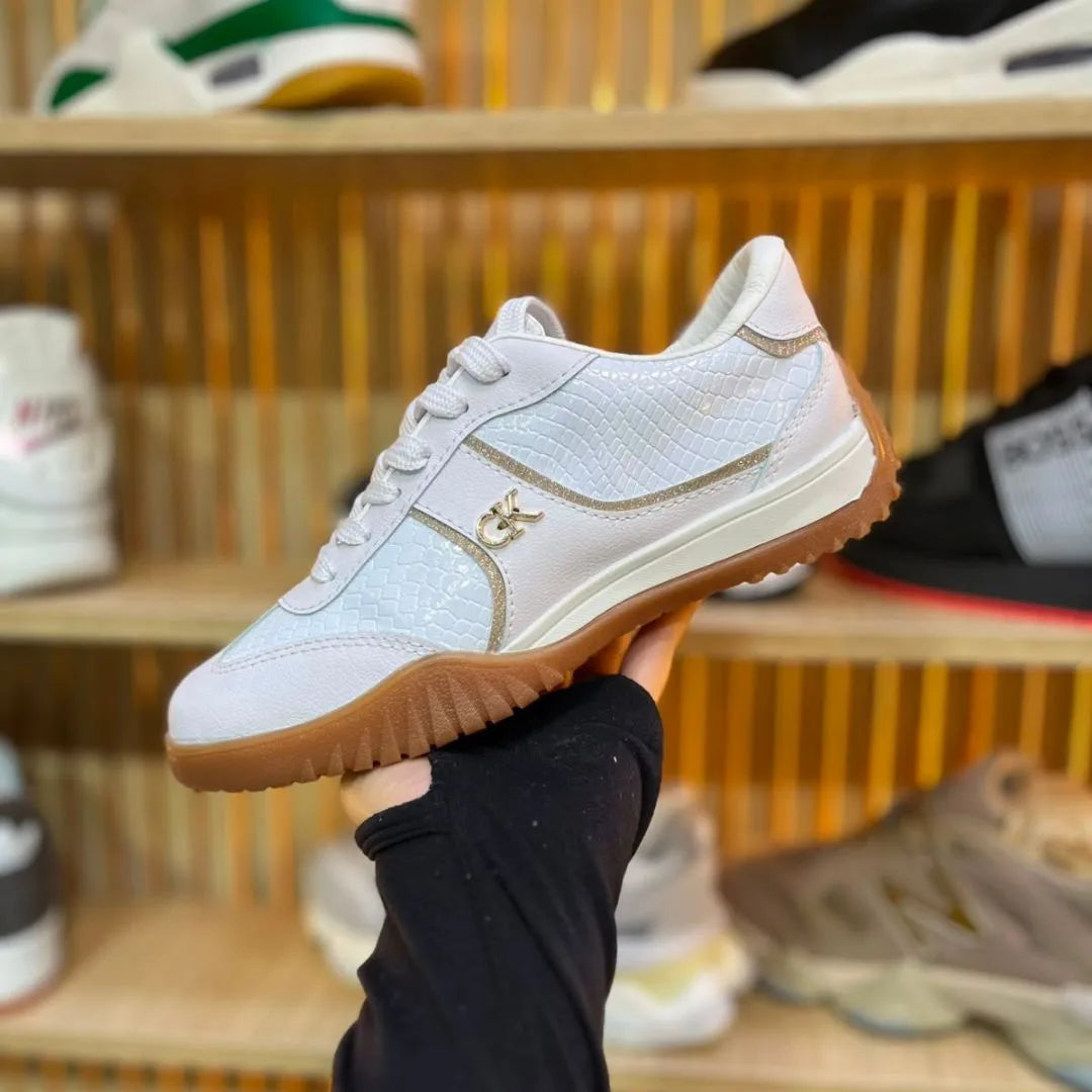 Zapatilla Calvin Klein Blanco Texturizado