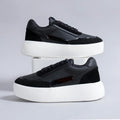 Tenis Derene Suela alta Negro y Blanco High Quality