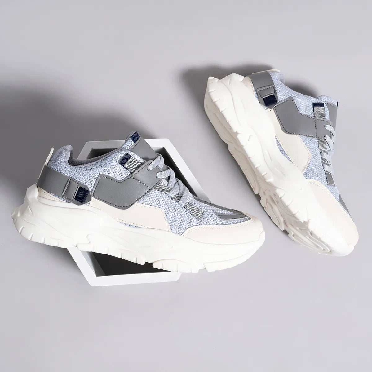 Tenis Derene Tricolor Gris High Quality