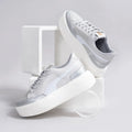Tenis Derene Suela alta Gris y Blanco High Quality