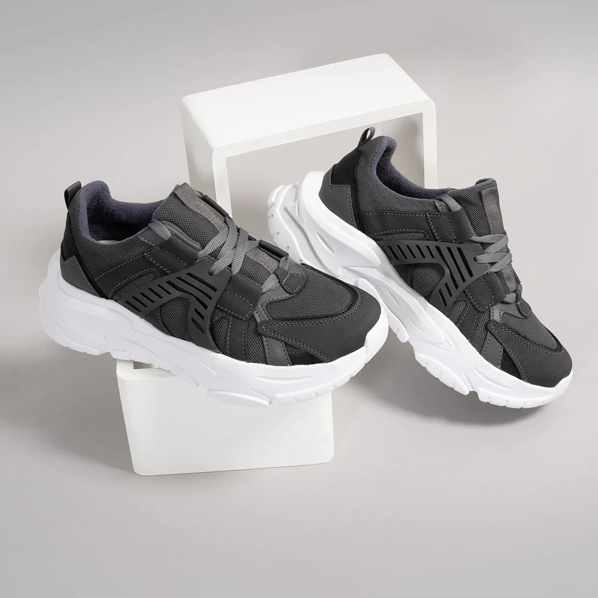 Tenis Derene Tráctor Gris High Quality