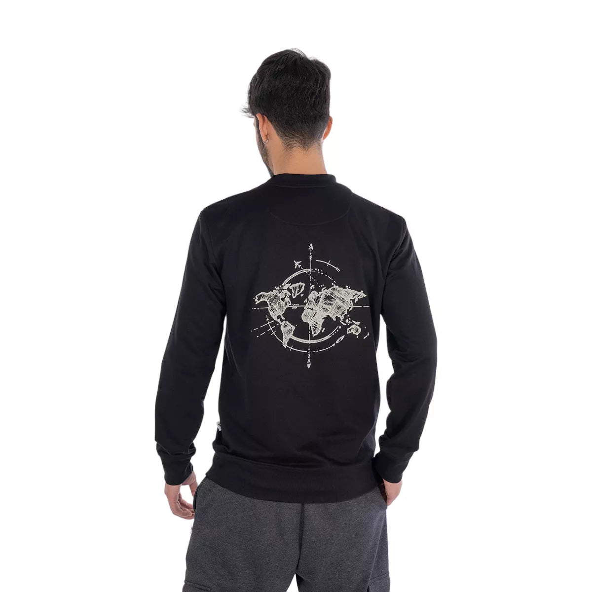 Buzo Basico Travel Hombre Jet Black Negro