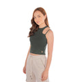 Blusa Basica En Rib Verde Militar Jade