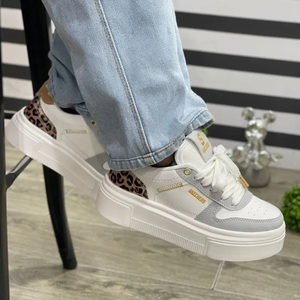 Zapatilla Plataforma Skechers Animal Print