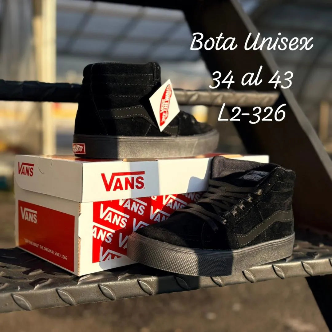 Teni-Bota Unisex Vans Negra