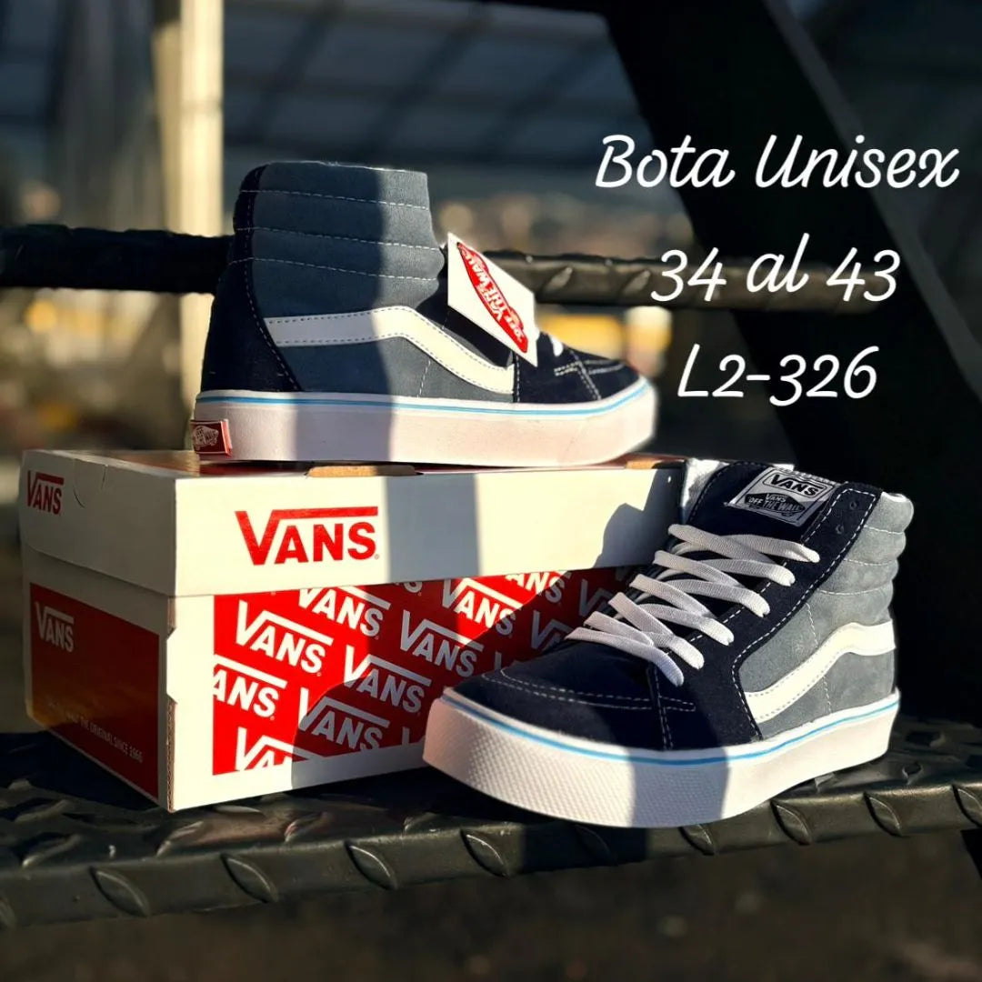 Teni-Bota Unisex Vans Azul