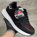 Zapatilla Diesel Negro-Vino