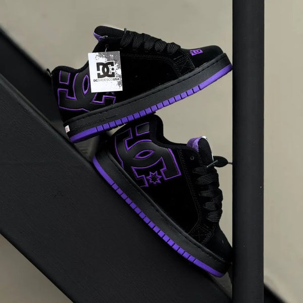 Zapatilla Unisex DC Shoes Negro y Morado