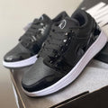 Zapatilla Retro Charol Negra Unisex